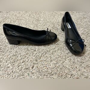 Steve Madden Cherish Flats Patent Leather Women's Size 8 Black Bow Mary Jane